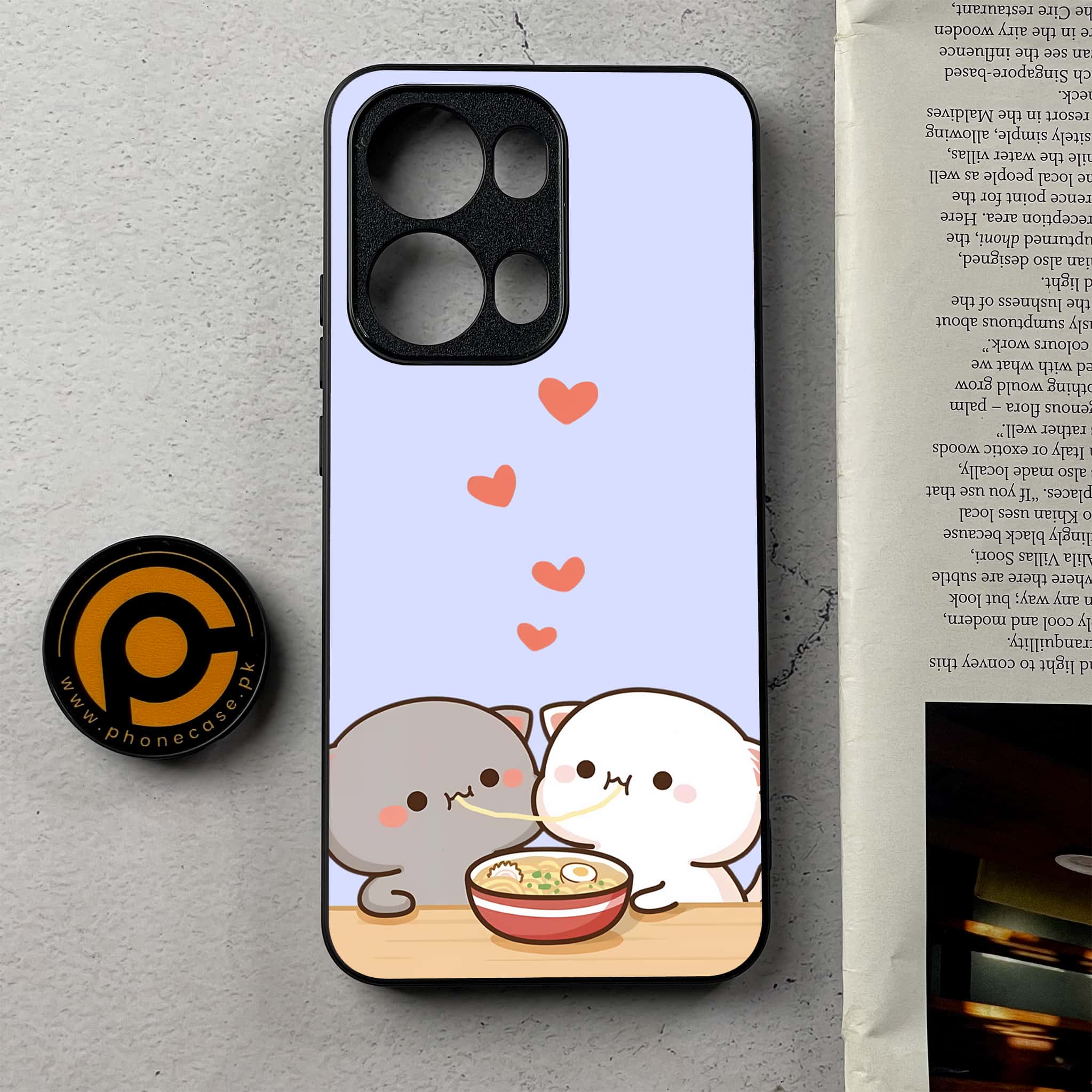 Oppo Reno 13 Pro - Cute BuBu DuDu - Premium Metal Printed Soft Bumper Shockproof Case