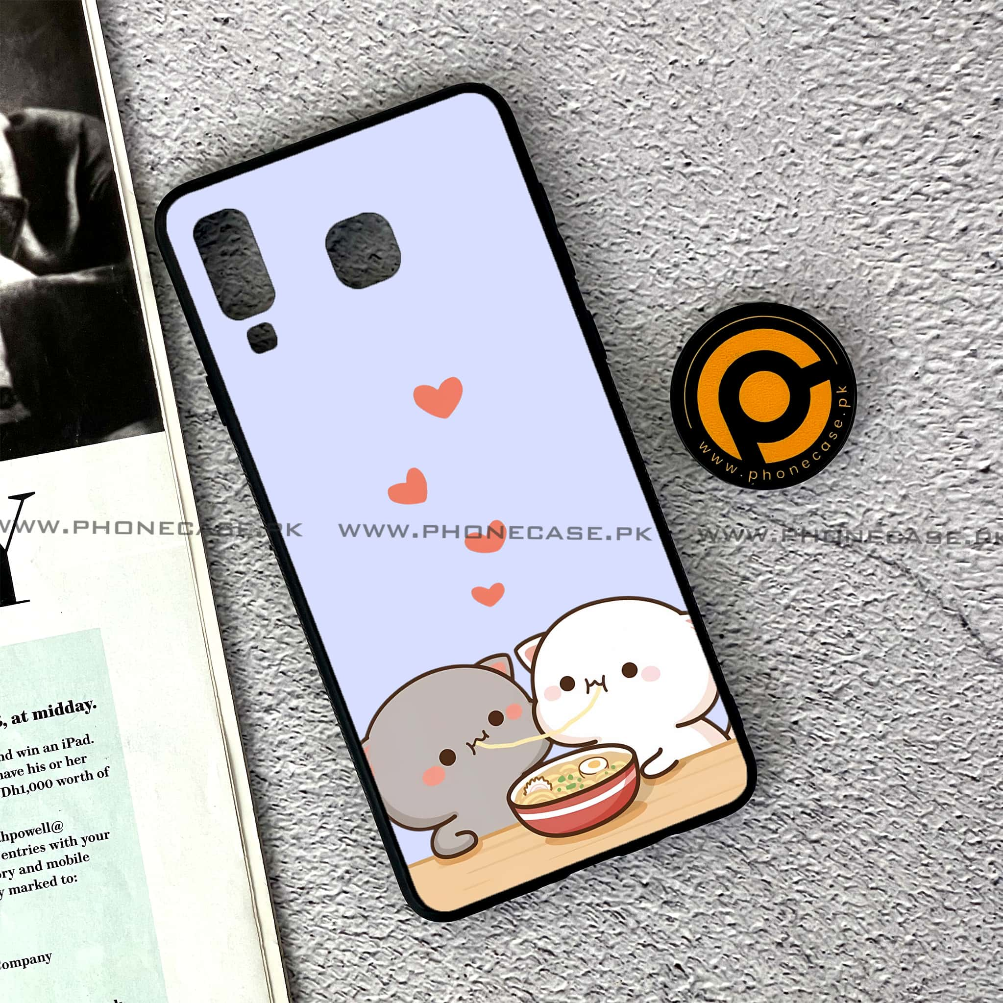 Samsung Galaxy A8 Star(A9 Star) - Cute BuBu DuDu Series - Premium Printed Glass soft Bumper shock Proof Case