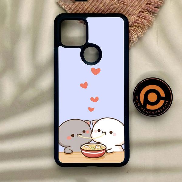 Google Pixel 4a 5G - Cute Bubu Dudu Design 10 - Premium Metal Printed Soft Bumper Shock Proof Case