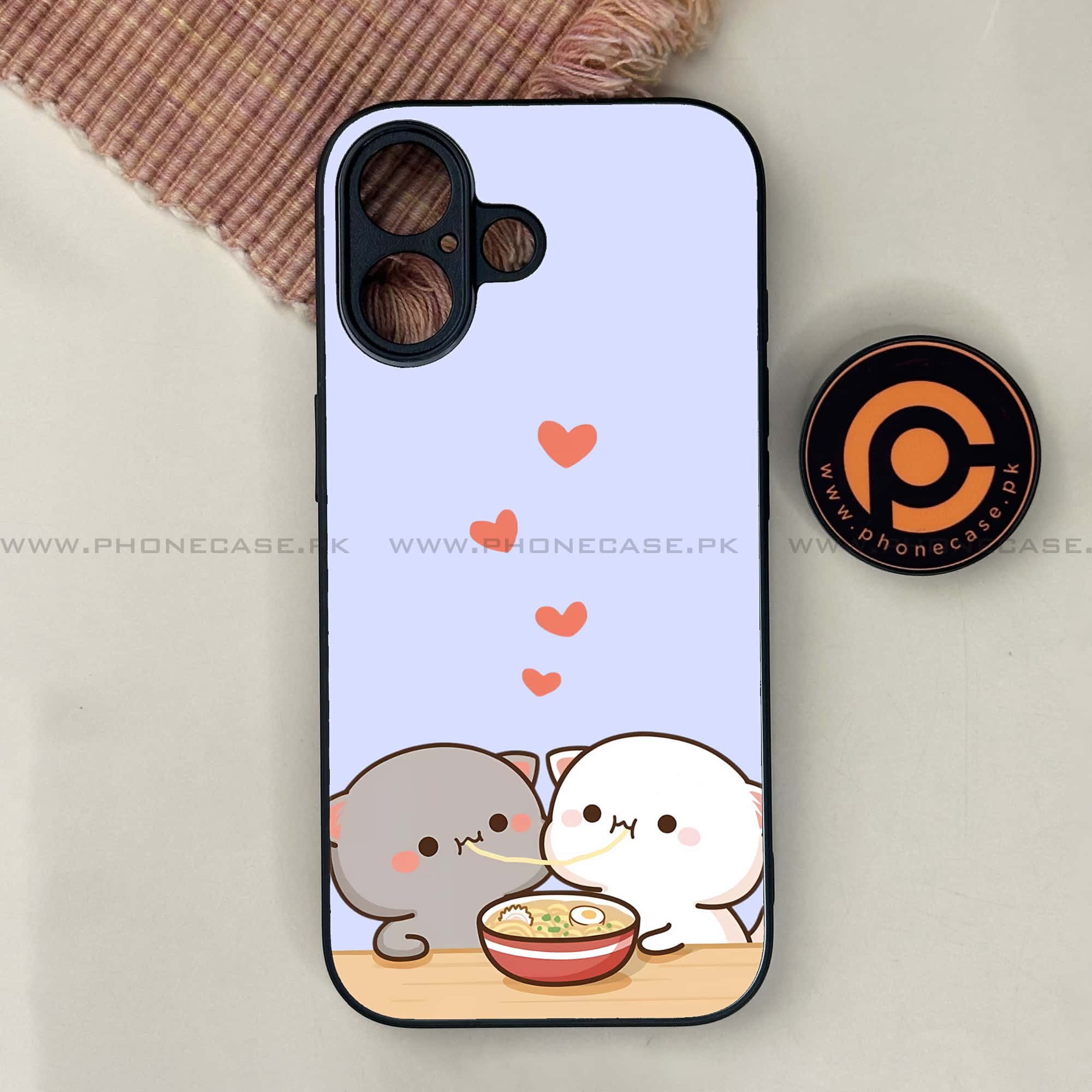iPhone 17 - Cute BuBu DuDu Series - Premium Printed Glass soft Bumper shock Proof Case