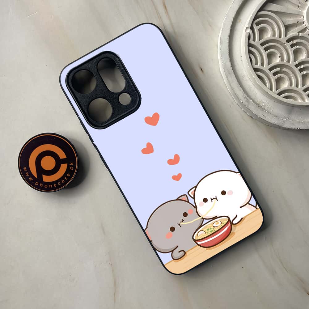Oppo Reno 14 5G - Cute BuBu DuDu Series - Premium Metal Printed soft Bumper shock Proof Case