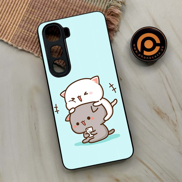 Vivo Y400 - Cute BuBu DuDu Series - Premium Metal Printed soft Bumper shock Proof Case