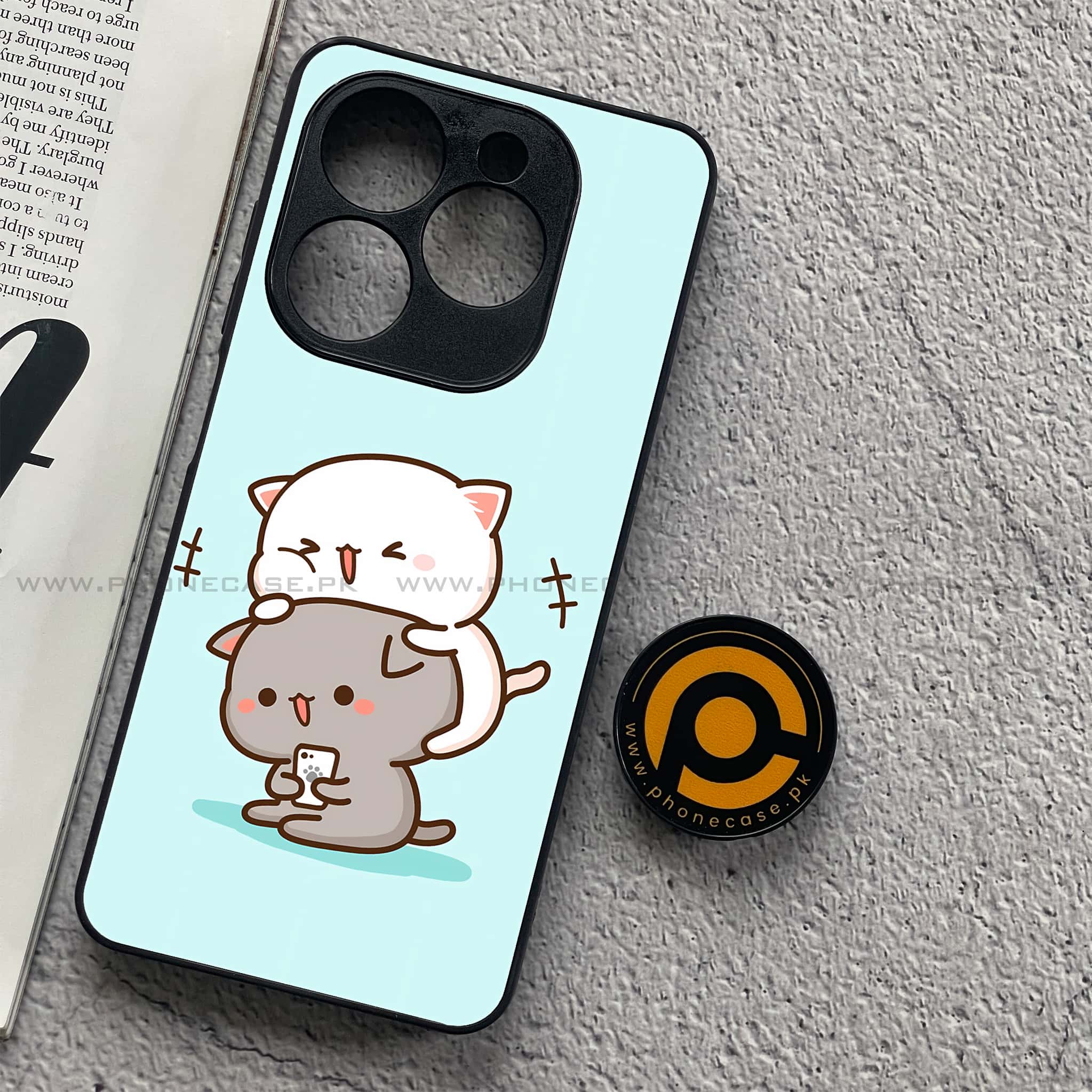Infinix Smart 8 - Cute BuBu DuDu Series - Premium Metal Printed soft Bumper shock Proof Case