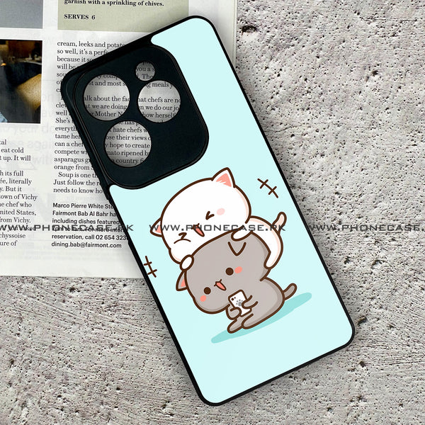 Tecno Spark 20 Pro - Cute BuBu DuDu - Premium Printed Glass soft Bumper shock Proof Case