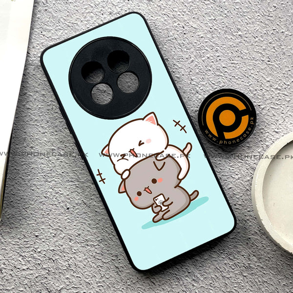 Realme 13 Plus - Cute BuBu DuDu Series - Premium Printed Glass soft Bumper shock Proof Case