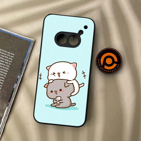 Nothing Phone (2a) - Cute BuBu DuDu Series - Premium Metal Printed soft Bumper Shock Proof Case