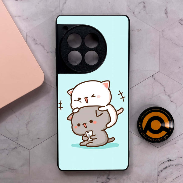 OnePlus 12R - Cute BuBu DuDu Series - Premium Metal Printed soft Bumper shock Proof Case