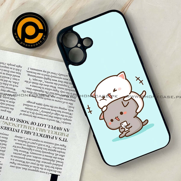 iPhone 16 - Cute BuBu DuDu Series - Premium Printed Glass soft Bumper shock Proof Case