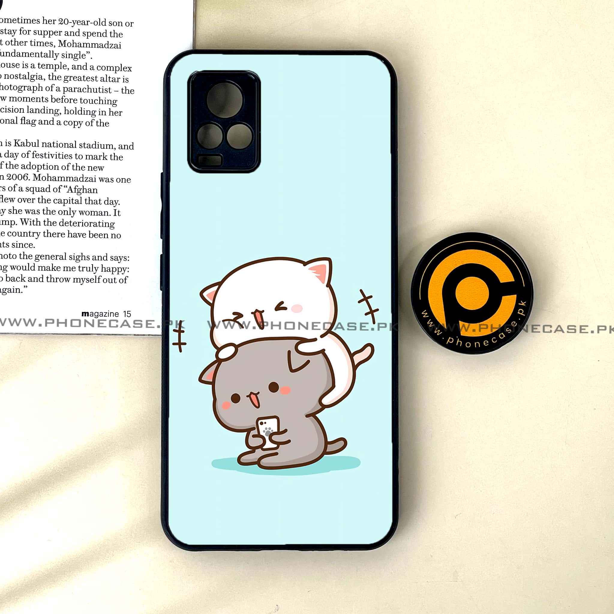 Vivo V20 - Cute BuBu DuDu Design 6 - Premium Printed Glass soft Bumper shock Proof Case CS-33572