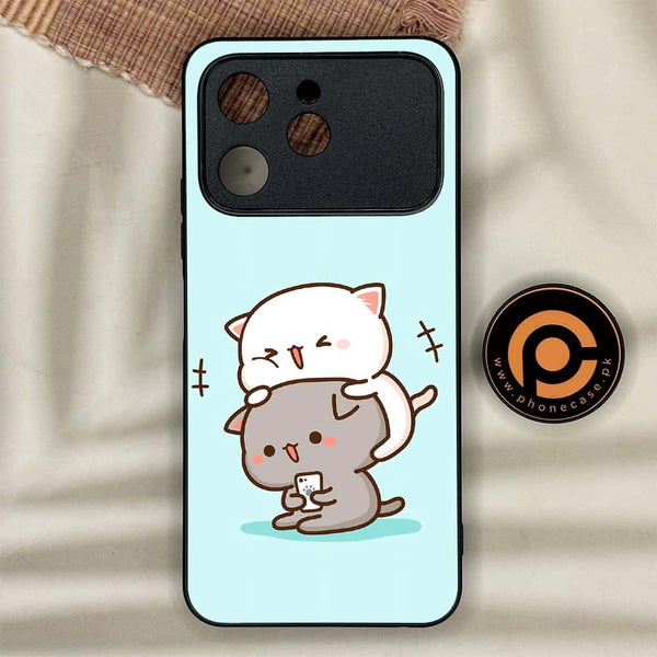 Tecno Spark 40 - Cute BuBu DuDu Series - Premium Metal Printed soft Bumper shock Proof Case