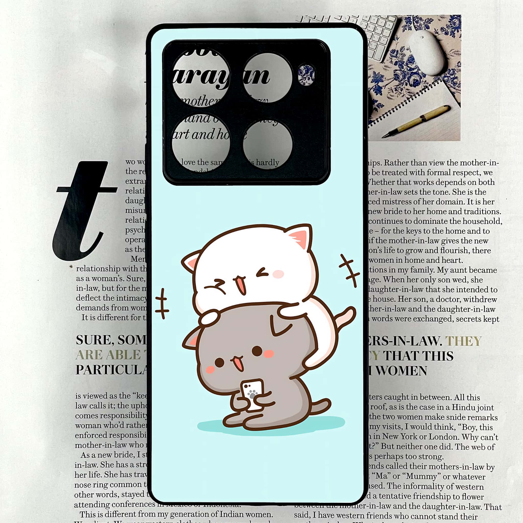 Infinix Note 40 Pro Plus - Cute BuBu DuDu Series - Premium Metal Printed soft Bumper shock Proof Case