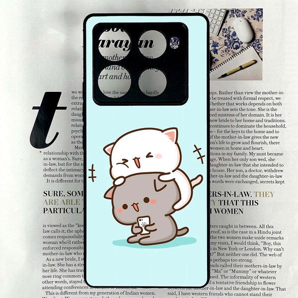 Infinix Note 40 Pro Plus - Cute BuBu DuDu Series - Premium Metal Printed soft Bumper shock Proof Case
