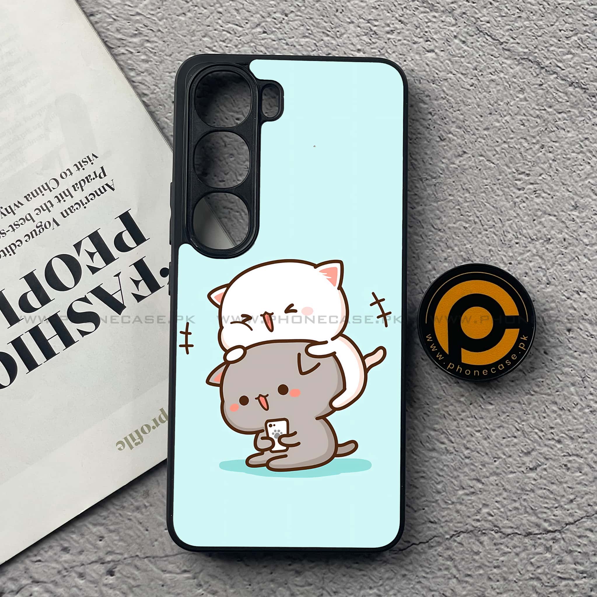 Vivo V40 Lite (IDN) - Cute BuBu DuDu Series - Premium Metal Printed soft Bumper Shock Proof Case