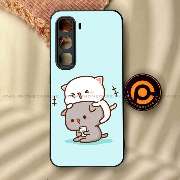 Infinix Hot 60 Pro - Cute BuBu DuDu Series - Premium Metal Printed soft Bumper shock Proof Case
