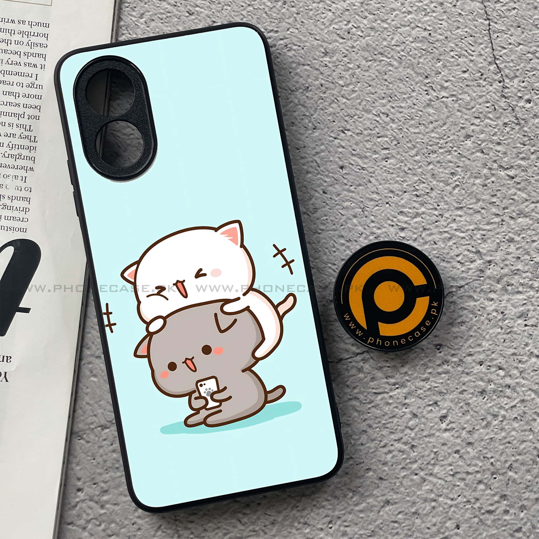 Oppo A18 4G - Cute BuBu DuDu Series - Premium Metal  Printed soft Bumper shock Proof Case