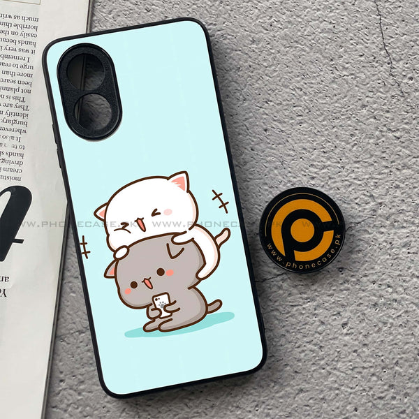 Oppo A18 4G - Cute BuBu DuDu Series - Premium Metal  Printed soft Bumper shock Proof Case