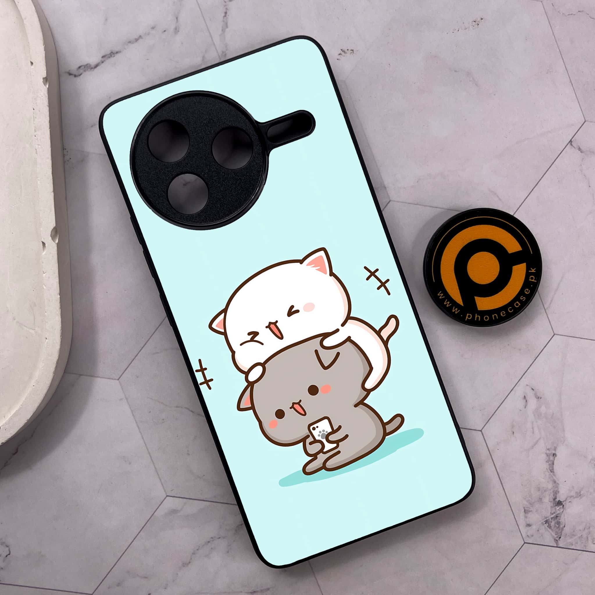 Xiaomi Poco F7 Pro 5G - Cute BuBu DuDu Series - Premium Metal Printed soft Bumper shock Proof Case