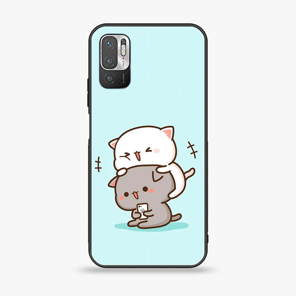 Xiaomi Redmi Note 10 5G - Cute BuBu DuDu Series - Premium Printed Glass soft Bumper shock Proof Case