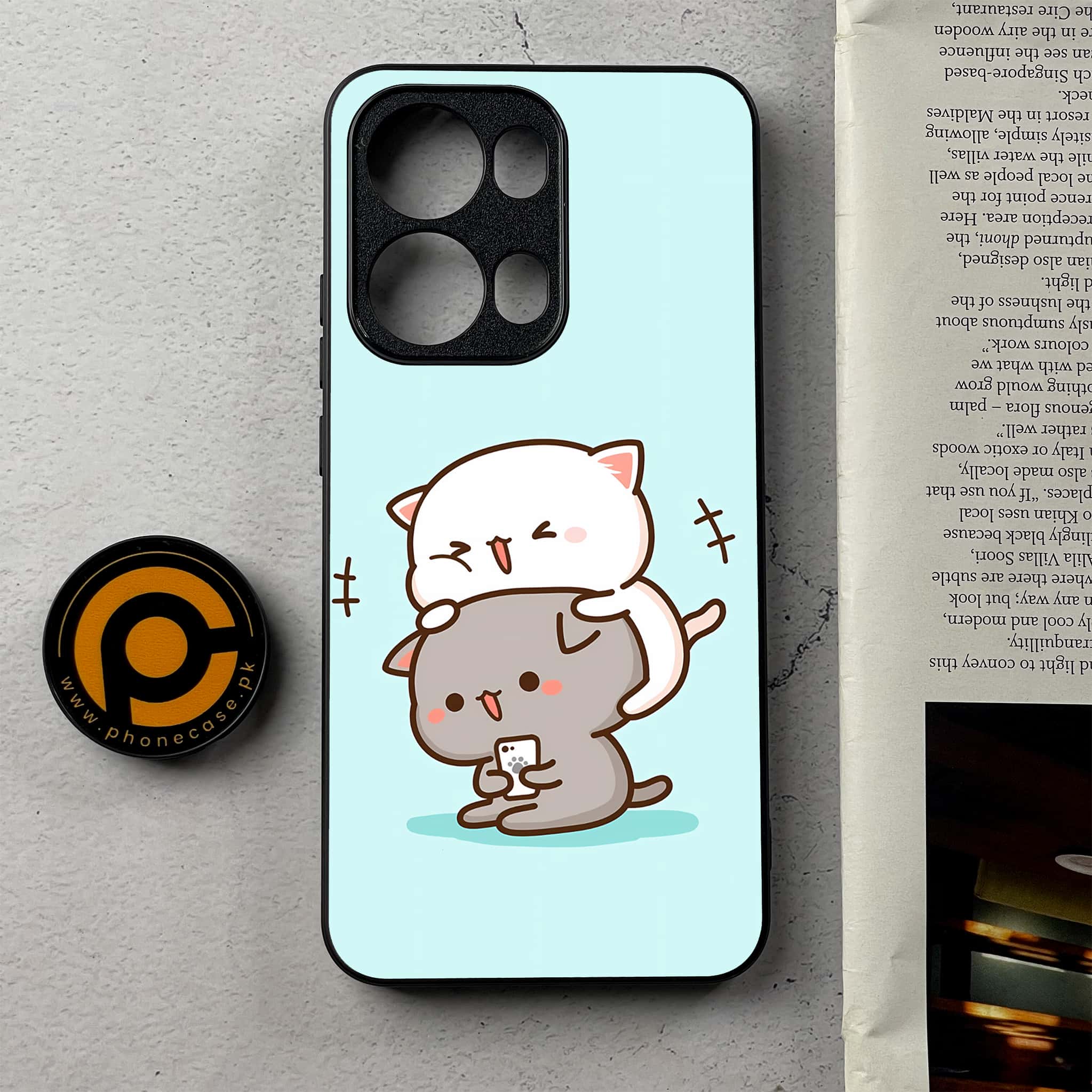 Oppo Reno 13 Pro - Cute BuBu DuDu - Premium Metal Printed Soft Bumper Shockproof Case