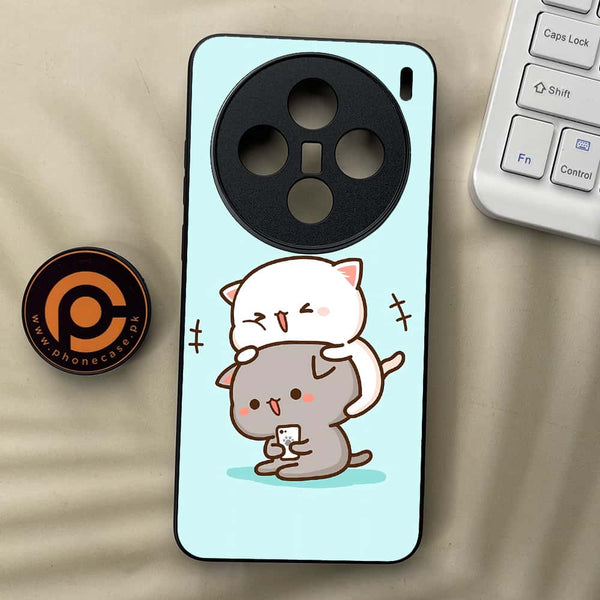 Vivo X200 - Cute BuBu DuDu Series - Premium Metal  Printed soft Bumper shock Proof Case