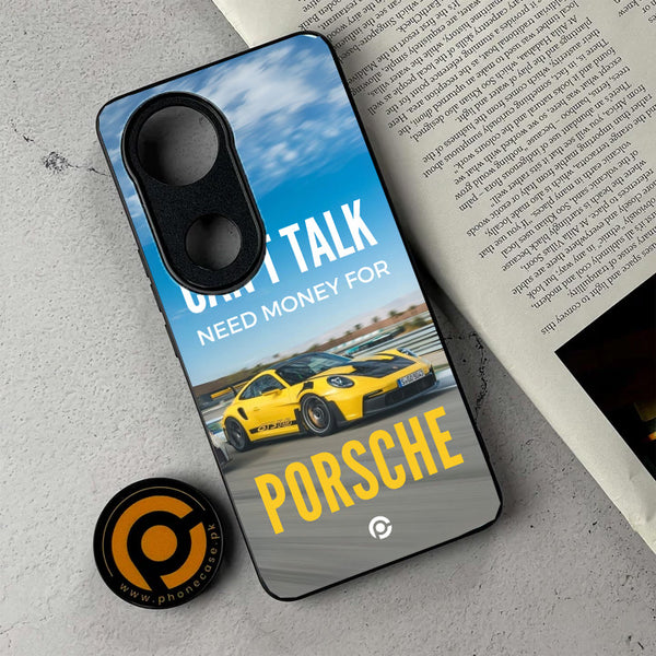 Vivo V50 - Can't Talk, Need Porsche - Premium Metal Printed Soft Bumper Shockproof Case CS-32035