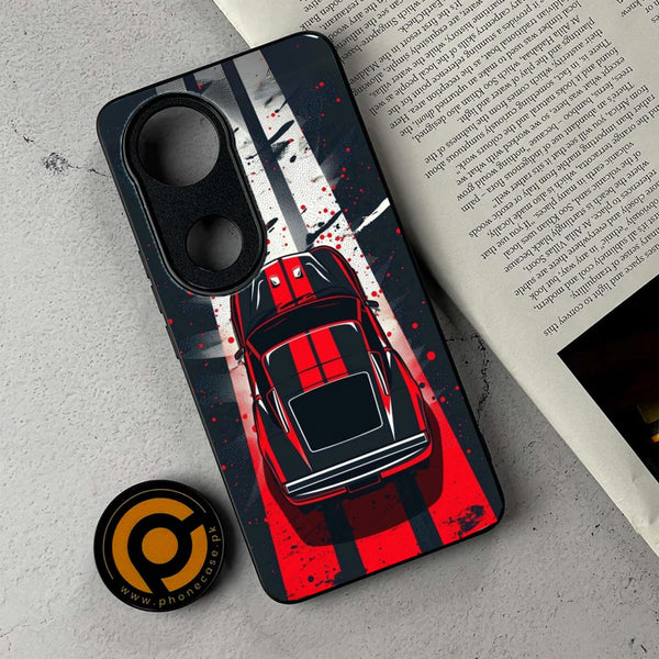 Vivo V50 - Top-Down Track Action - Premium Metal Printed Soft Bumper Shockproof Case