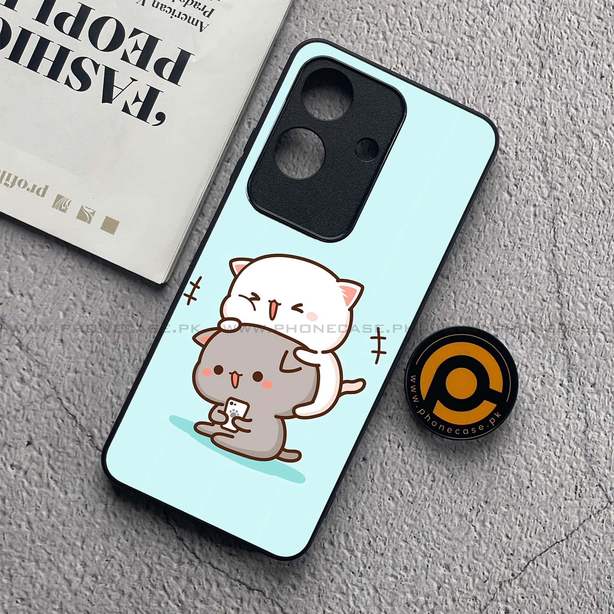 Realme Note 60x - Cute BuBu DuDu Series - Premium Metal  Printed soft Bumper shock Proof Case