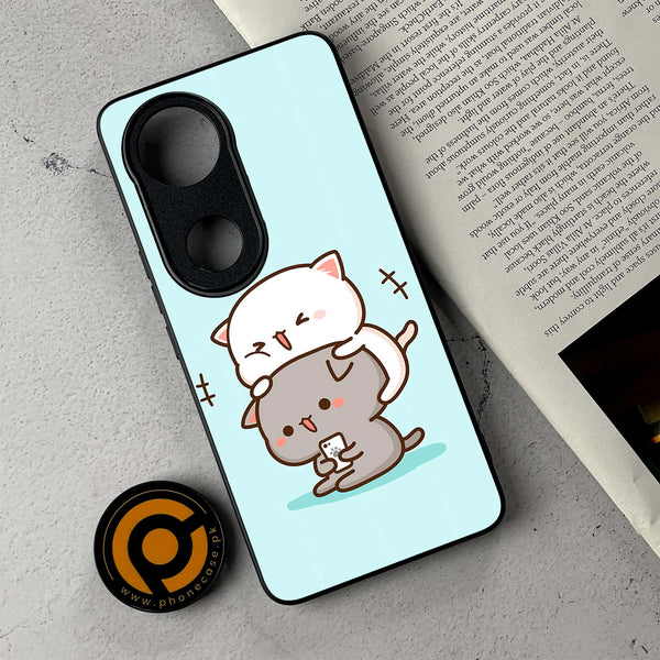 Vivo V50 - Cute BuBu DuDu - Premium Metal Printed Soft Bumper Shockproof Case