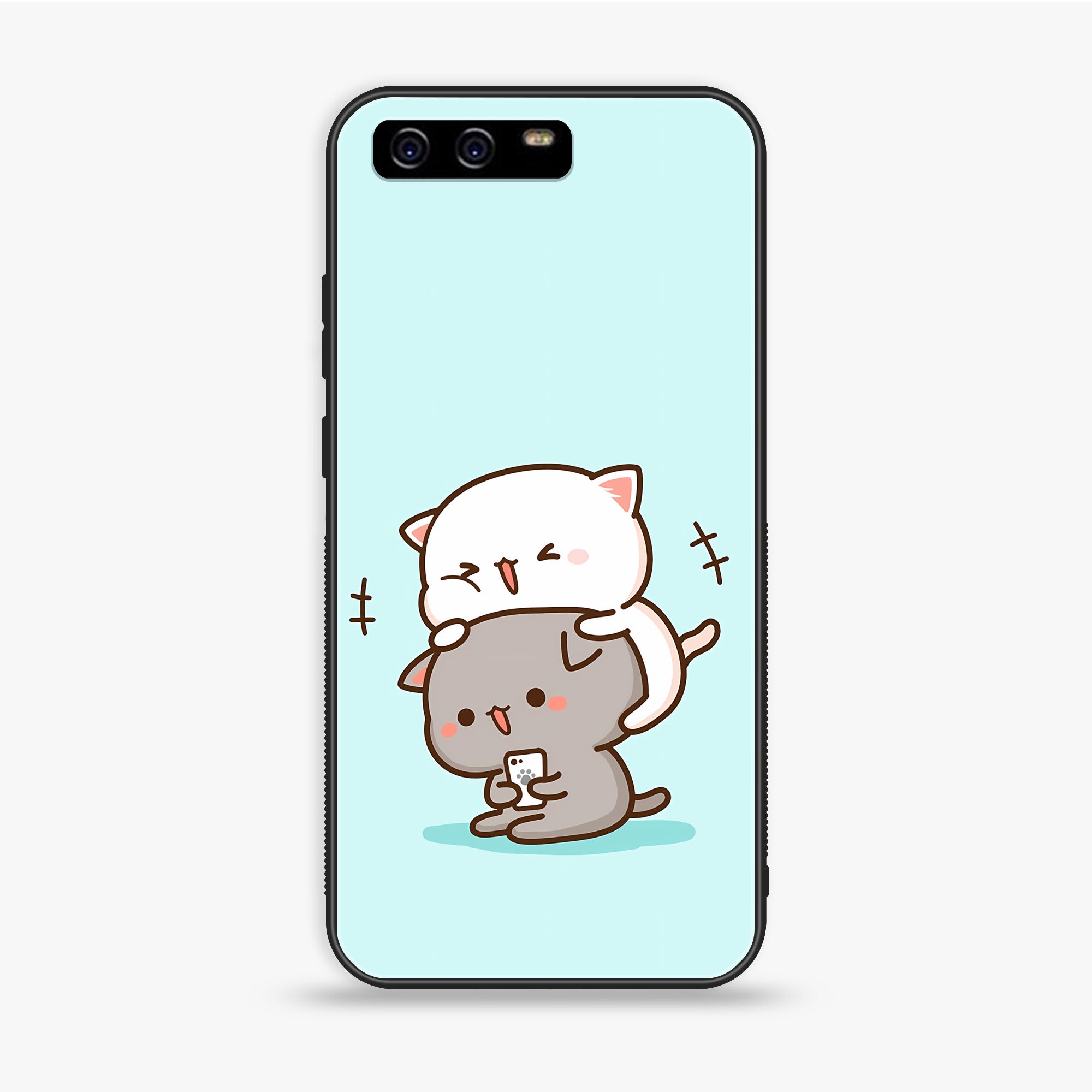 Huawei P10 Plus - Cute BuBu DuDu Series - Premium Printed Glass soft Bumper shock Proof Case