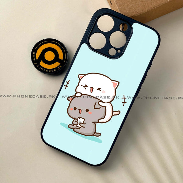 iPhone 16 Pro - Cute BuBu DuDu Series - Premium Printed Glass soft Bumper shock Proof Case