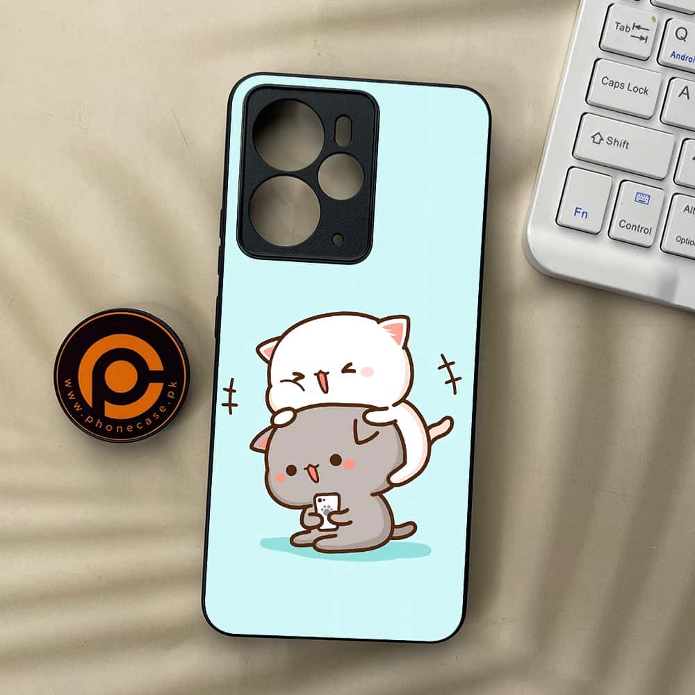 Realme 14 5G - Cute BuBu DuDu Series - Premium Metal Printed soft Bumper Shock Proof Case