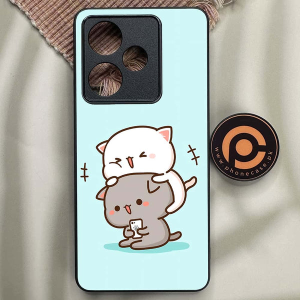 Realme GT 7 - Cute BuBu DuDu Series - Premium Metal Printed soft Bumper shock Proof Case