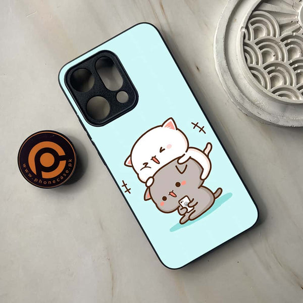 Oppo Reno 14 5G - Cute BuBu DuDu Series - Premium Metal Printed soft Bumper shock Proof Case