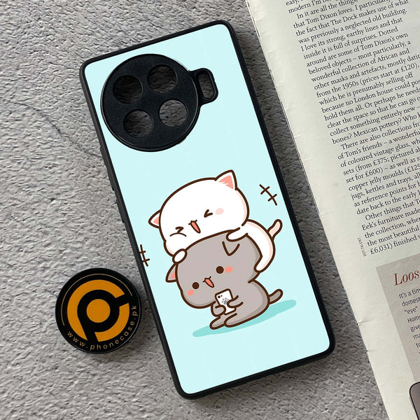 Tecno Spark 20 pro plus - Cute BuBu DuDu Series - Premium Metal Printed soft Bumper shock Proof Case