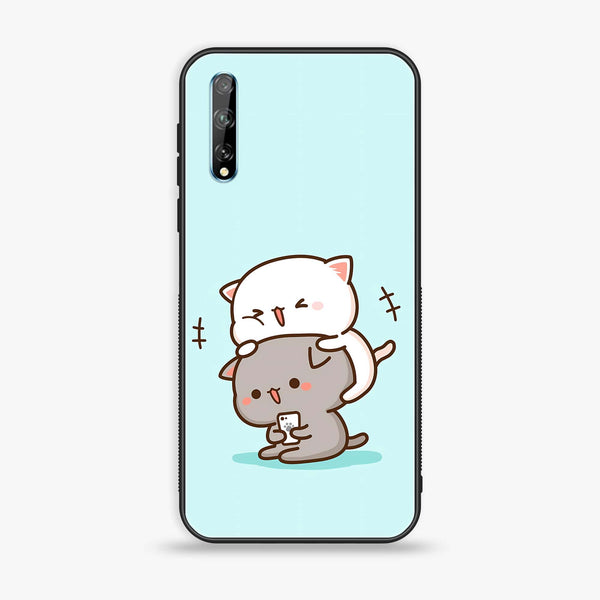 Huawei Y8p - Cute BuBu DuDu Series - Premium Printed Glass soft Bumper shock Proof Case