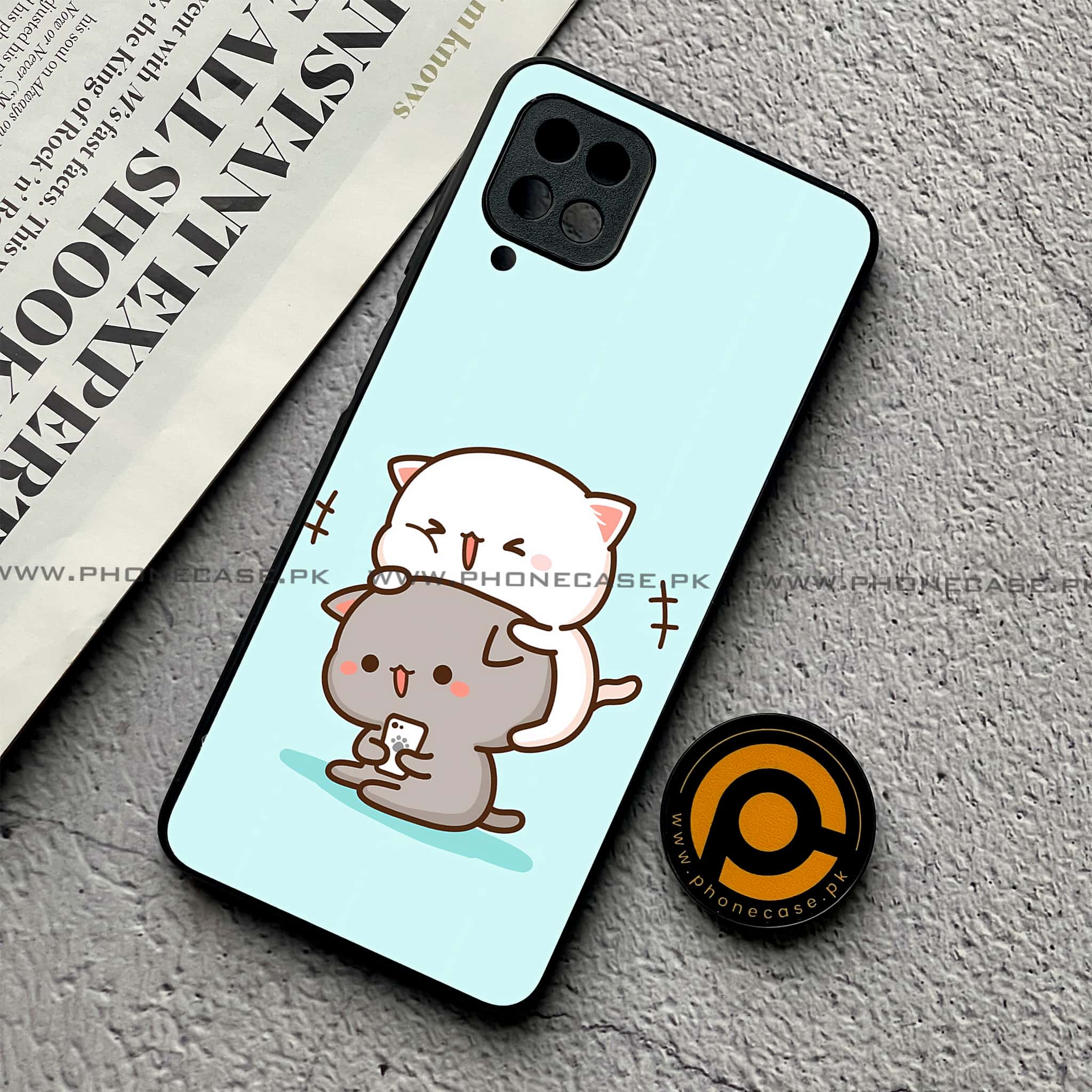 Samsung Galaxy A12 / A12 Nacho - Cute BuBu DuDu Series - Premium Printed Glass soft Bumper shock Proof Case