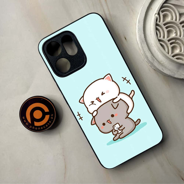 Oppo Reno 14F - Cute BuBu DuDu Series - Premium Metal Printed Soft Bumper Shockproof Case