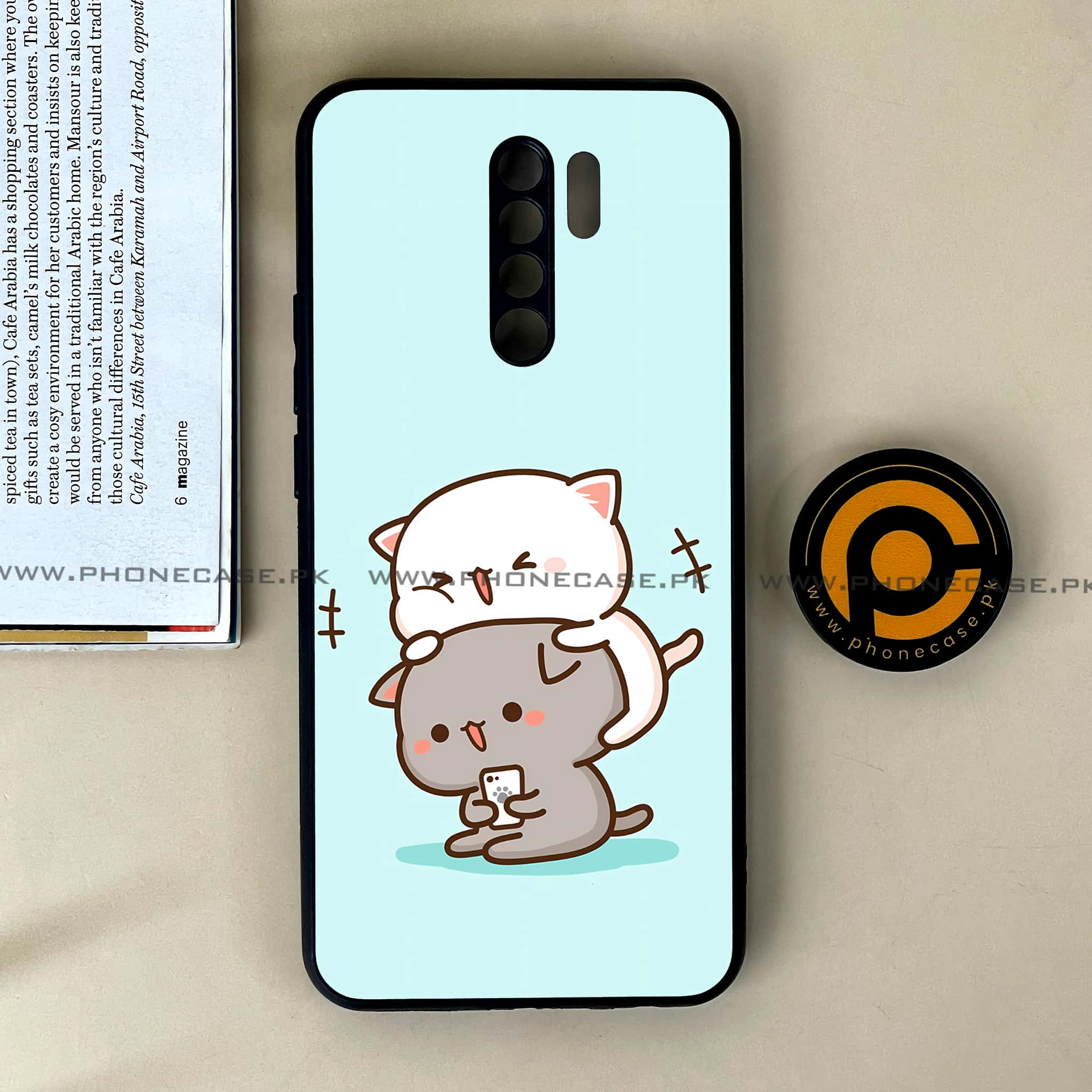 Xiaomi Redmi 9 - Cute BuBu DuDu Series - Premium Printed Glass soft Bumper shock Proof Case