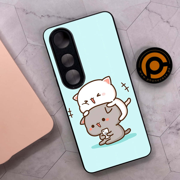 Vivo V50 Lite - Cute BuBu DuDu Series - Premium Metal Printed soft Bumper shock Proof Case