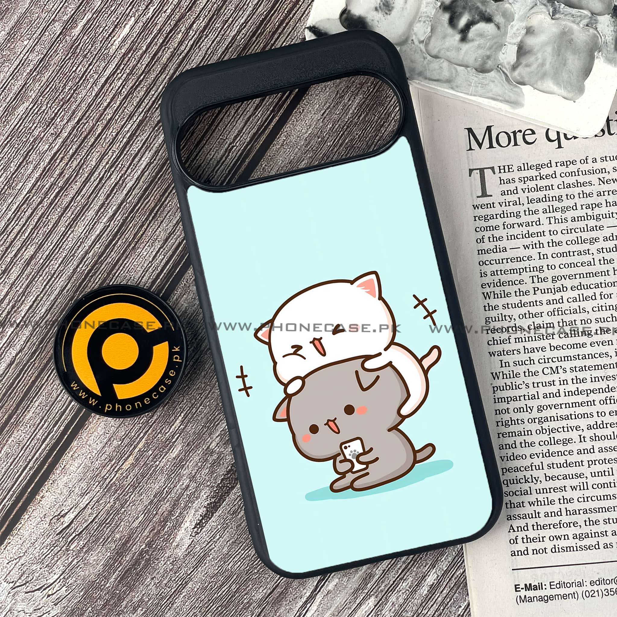 Google Pixel 9 - Cute BuBu DuDu Series - Premium Printed Glass soft Bumper shock Proof Case