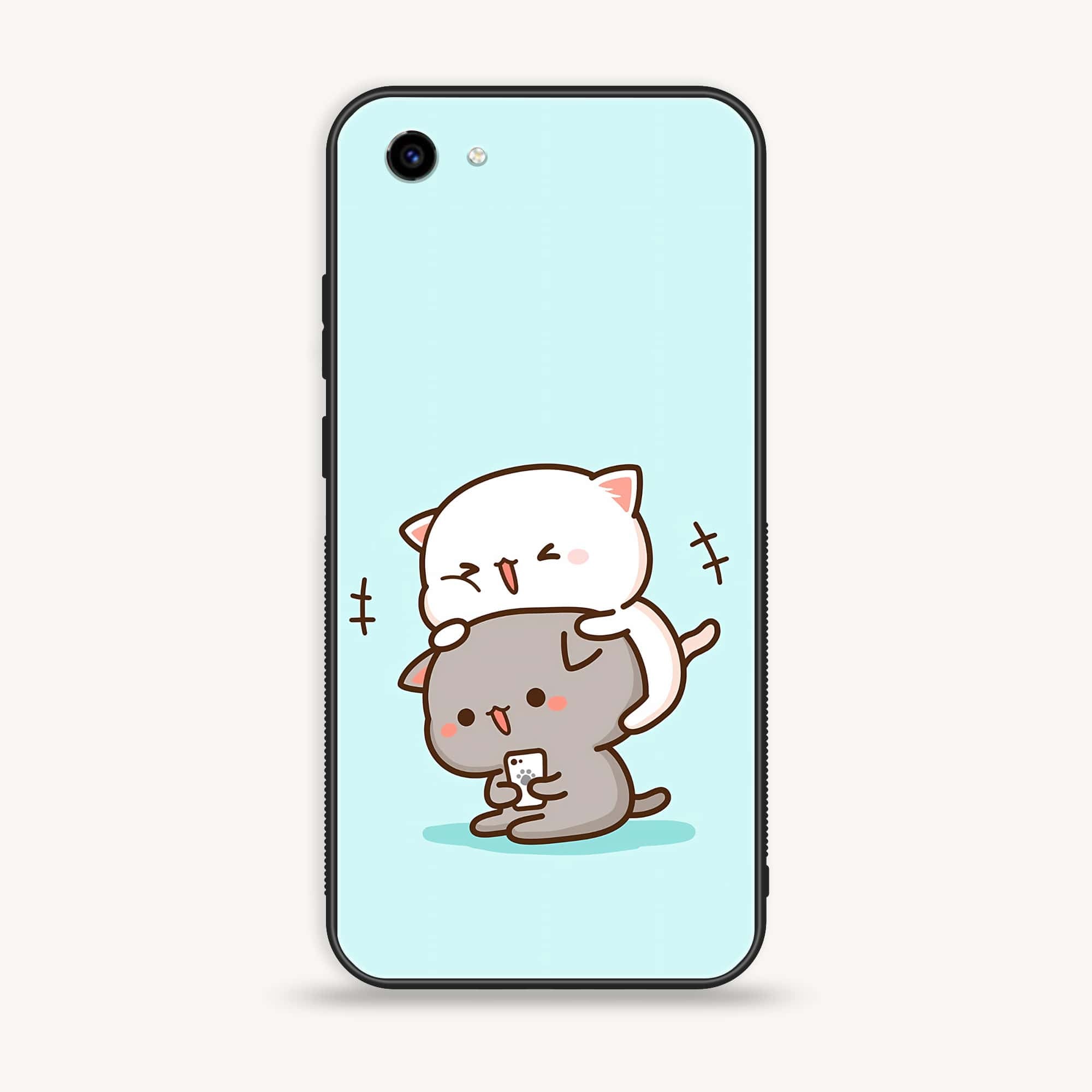 Vivo Y83 - Cute BuBu DuDu Series - Premium Printed Glass soft Bumper shock Proof Case