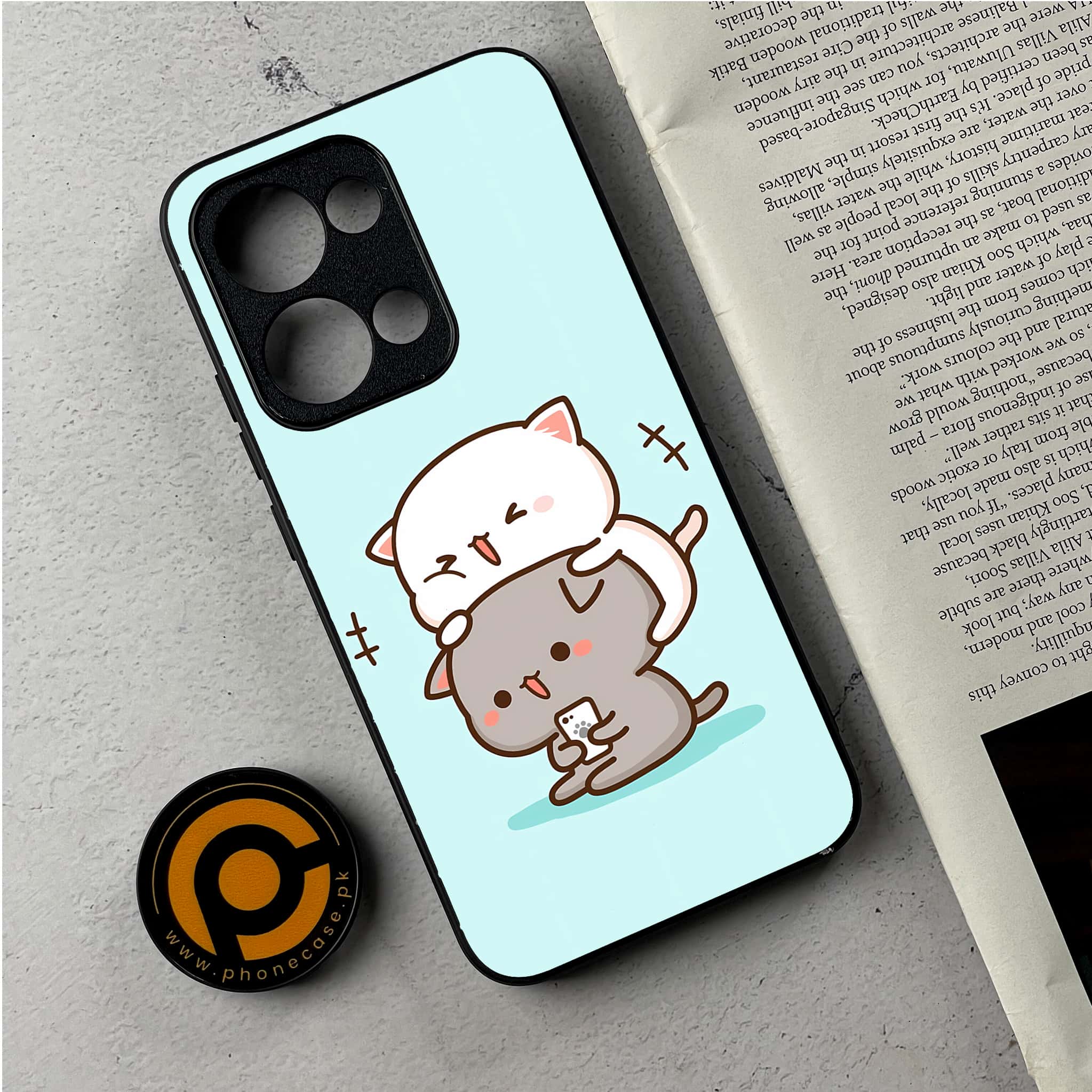 Oppo Reno 13 - Cute BuBu DuDu Series - Premium Metal Printed Soft Bumper Shockproof Case