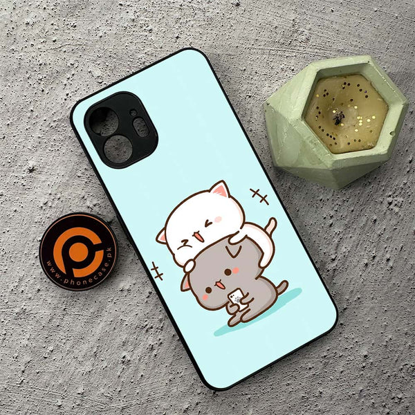Nothing Phone 2 - Cute BuBu DuDu Series - Premium Metal  Printed soft Bumper shock Proof Case