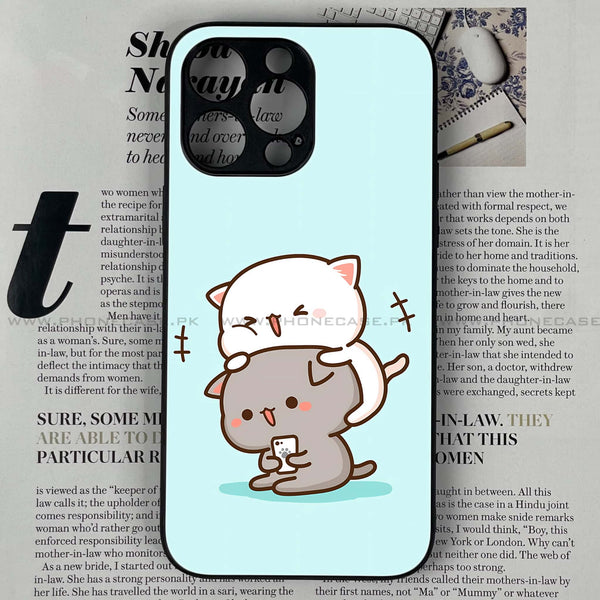 iPhone 16 Pro Max - Cute BuBu DuDu Series - Premium Printed Glass soft Bumper shock Proof Case