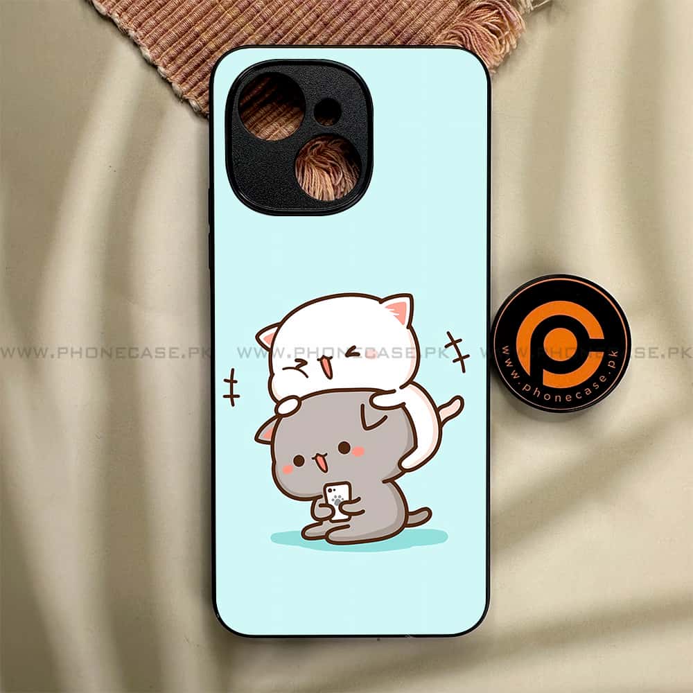 Tecno Spark 40C - Cute BuBu DuDu Series - Premium Metal Printed soft Bumper shock Proof Case