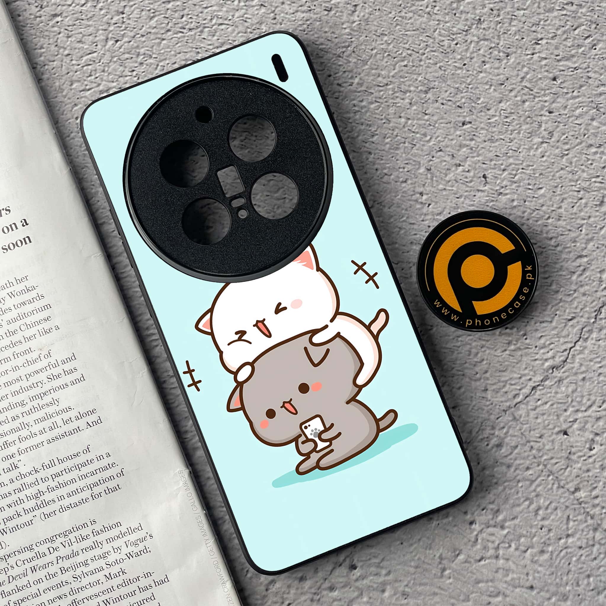 Vivo X200 Pro - Cute BuBu DuDu Series - Premium Metal  Printed soft Bumper shock Proof Case