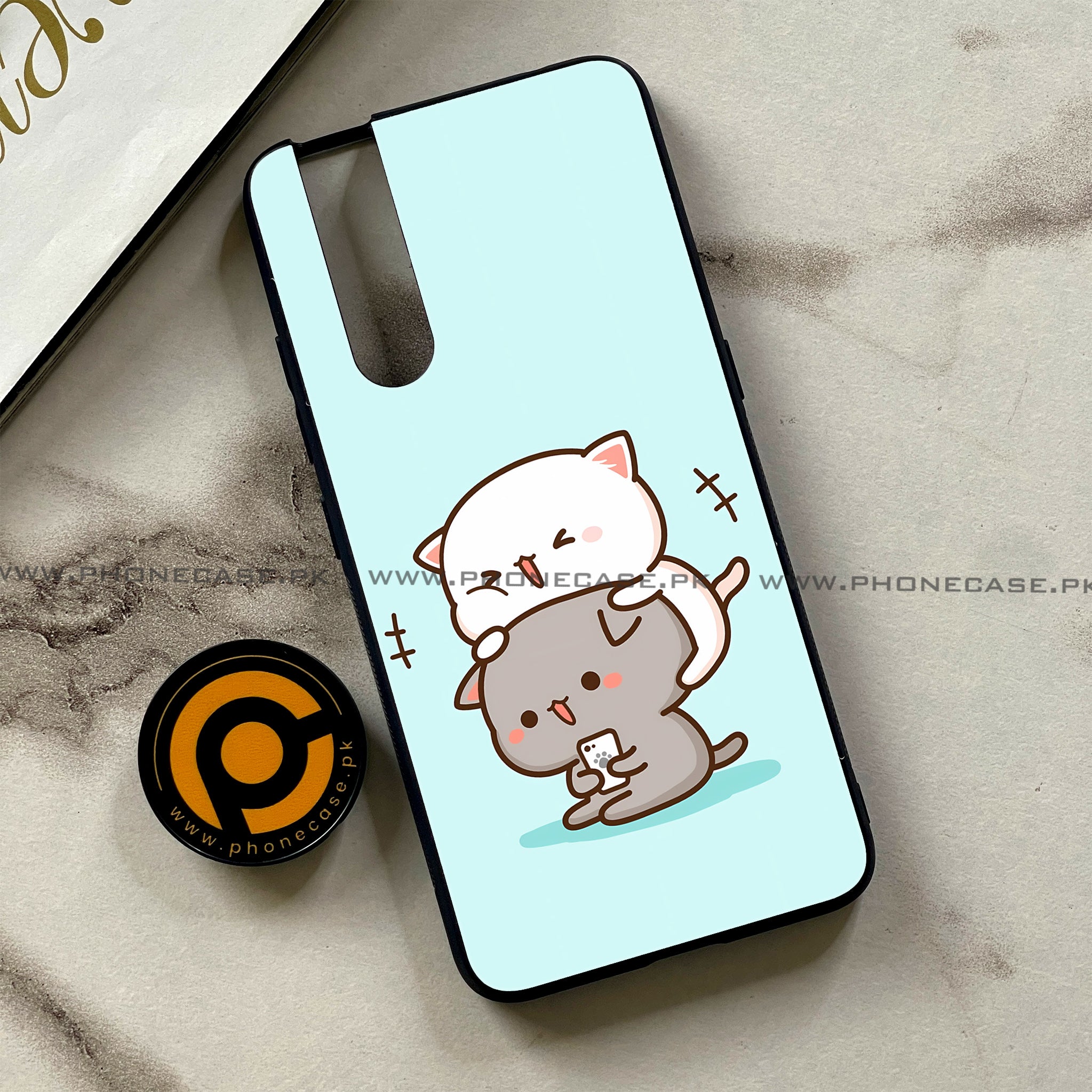 Vivo V15 Pro - Cute BuBu DuDu Series - Premium Printed Glass soft Bumper shock Proof Case