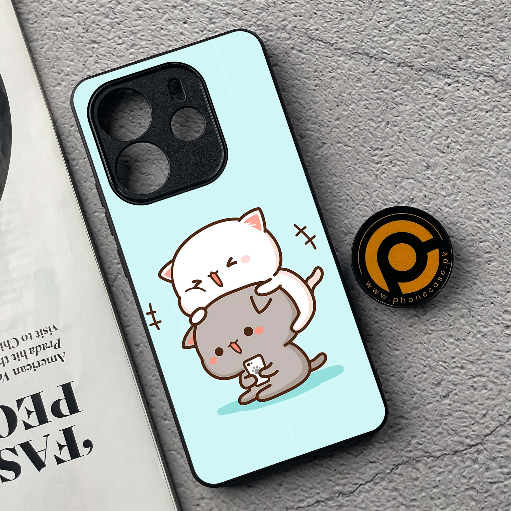 Xiaomi Redmi Note 14 - Cute BuBu DuDu Series - Premium Printed Glass soft Bumper shock Proof Case