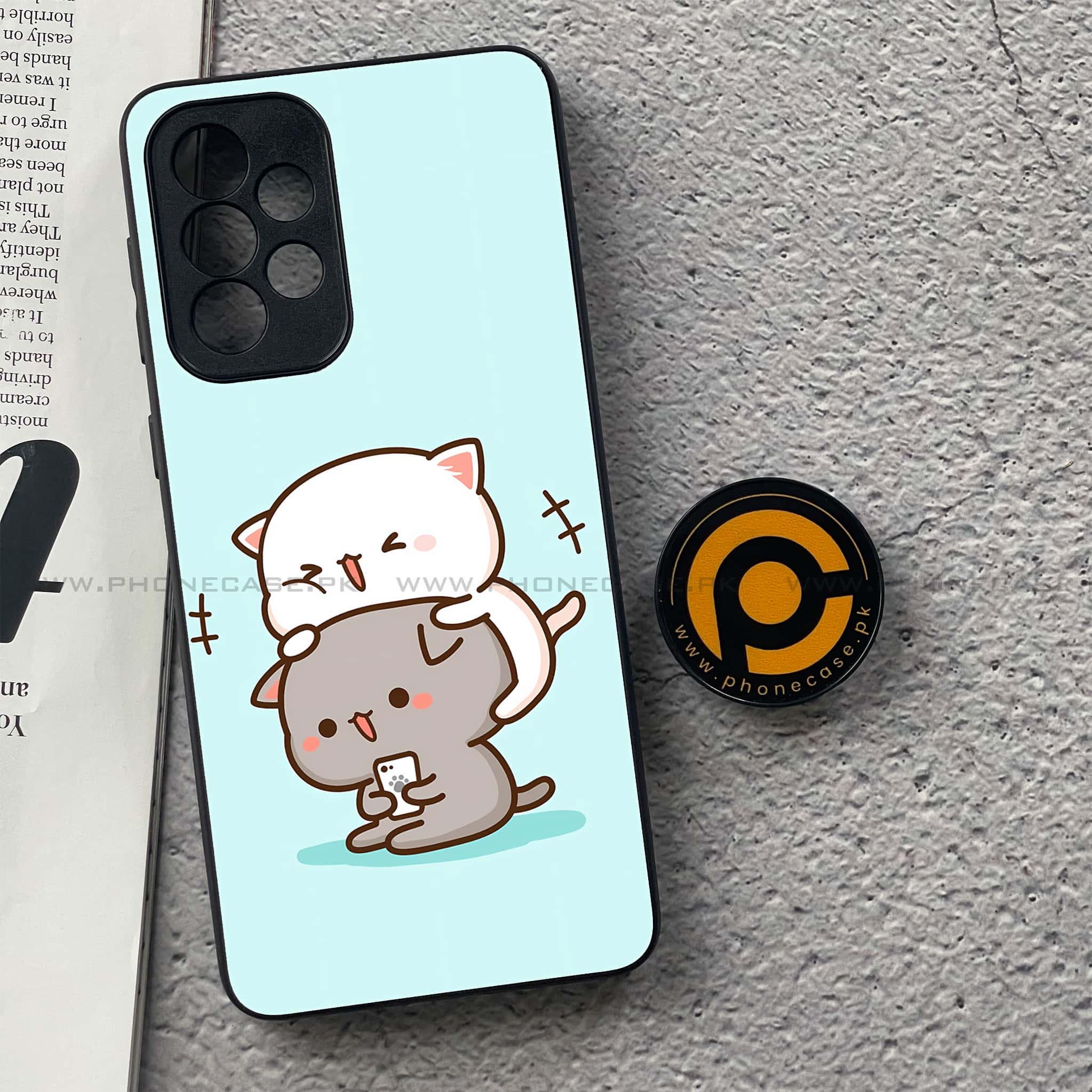 Samsung Galaxy A33- Cute BuBu DuDu Series - Premium Printed Glass soft Bumper shock Proof Case