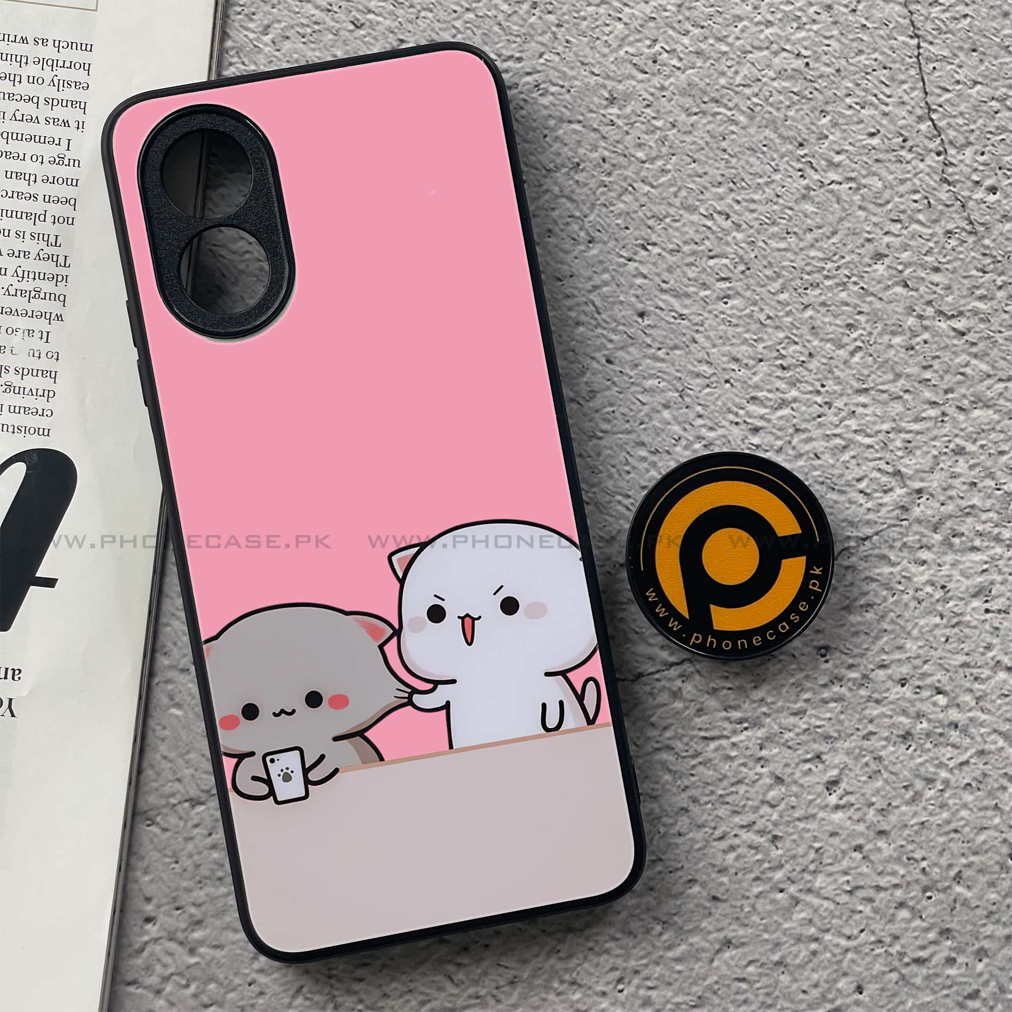 Oppo A18 4G - Cute BuBu DuDu Series - Premium Metal  Printed soft Bumper shock Proof Case